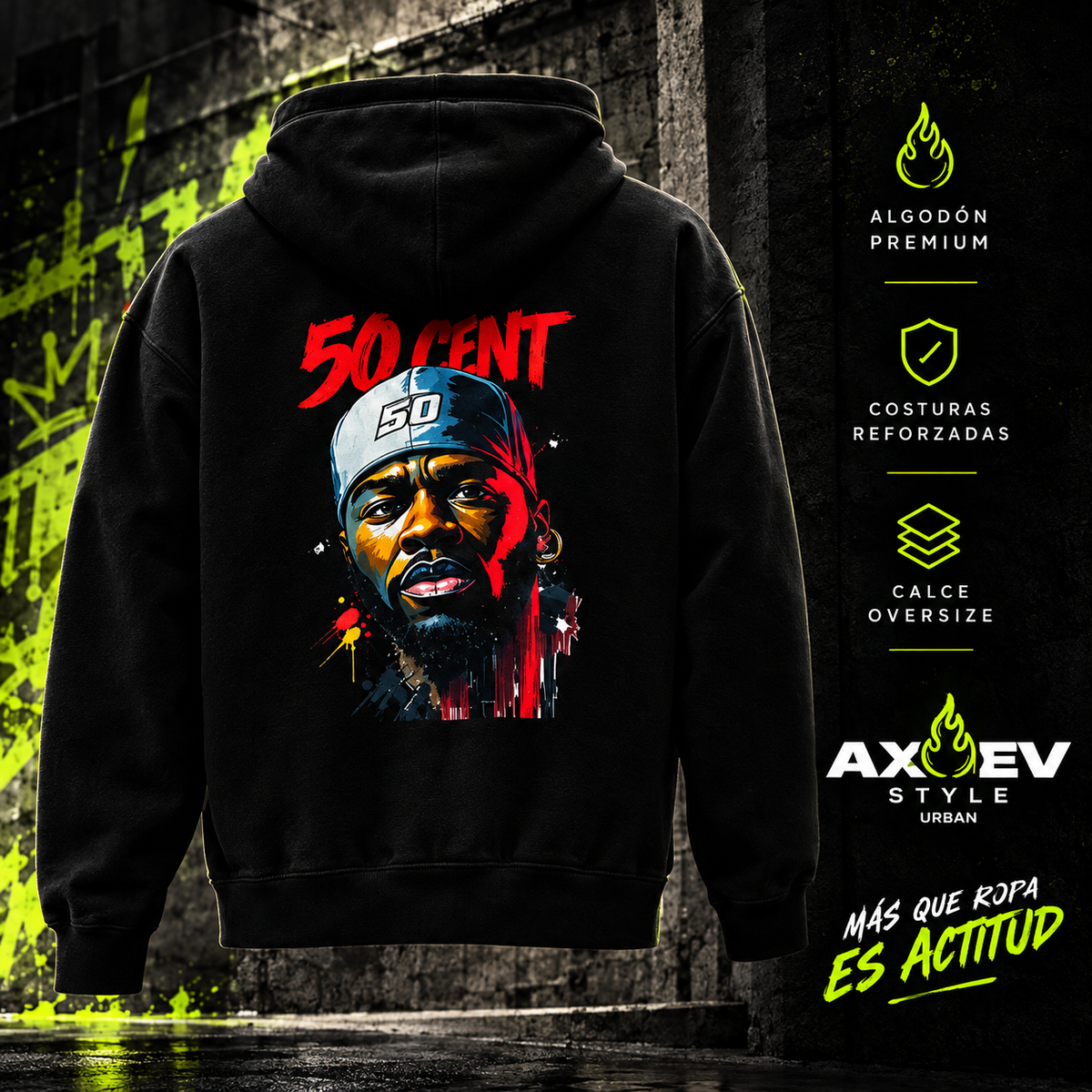 Polerón estampado AXEV Urban